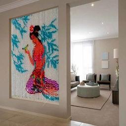 自制珠帘门帘网红款图片,打造家居时尚新风尚